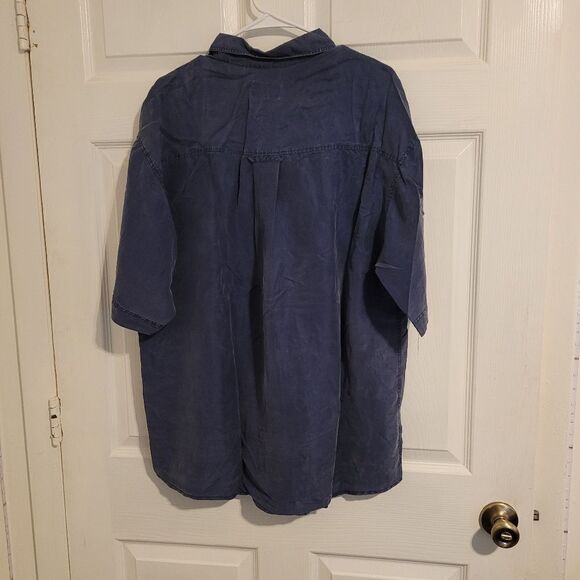 Summa silk men's short sleeve button up shirt - Picture 2 of 5